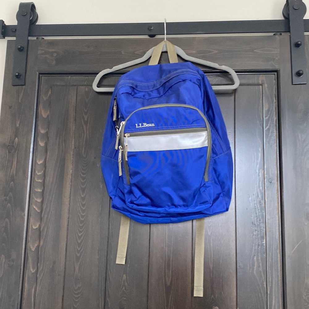Blue LL Bean backpack. Like new!